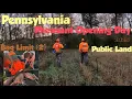 Pheasant Opening Day upland hunt Pennsylvania Crowded public land