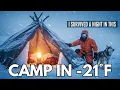 Download Lagu This Is How He Camp in -21°F (-30°C) | Silent Ice World