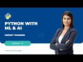 Python with ML AI Training Tutorial Online Demo Session - 2 myTectra
