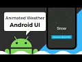 Weather Animation View UI Effect in Android Studio Tutorial Android UI 2020