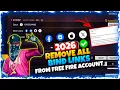 REMOVE ALL BIND LINKS FROM FREE FIRE ACCOUNT UNBIND FREE FIRE ACCOUNT FACEBOOK GOOGLE TWITTER