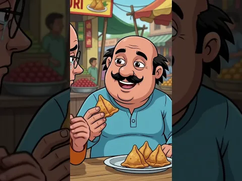 मोटू-पतलू की दोस्ती ❤️ | आखिरी समोसा | Emotional Funny Story #Shorts #aivideo