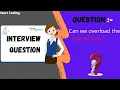 overload constructor in java interview question simple example in overload constructor