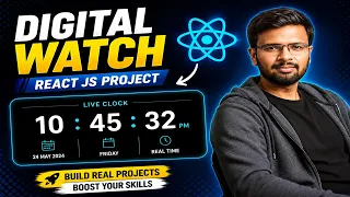 React JS Project for Beginners Digital Clock App Tutorial