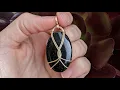 Wire Wrapped Cabochon Pendant Tutorial Octopus using Round Wire
