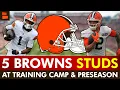 WOW These 5 Cleveland Browns Are STEALING THE SHOW At Browns Training Camp