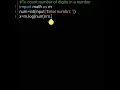 To count number of digits in a number without loop Python using math module basics