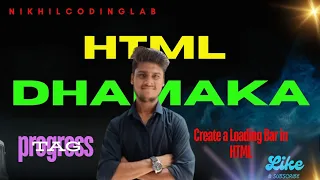 HTML Progress Tag Create Loading Bar in HTML Beginner Friendly Tutorial