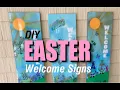 How to Make a DIY Easter Welcome Sign Easy Craft Project