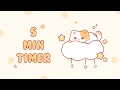 Download Lagu 5 minutes  - Study Timer Work with me Cat on a fluffy cloud #timer #10min    #studymusic  #lofi