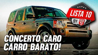 10 CARROS COM MANUTENÇÃO MAIS CARA QUE O PRÓPRIO CARRO! (by inscritos)