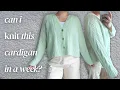 Knitting my Office Girlie Wardrobe ep 1 mint cardigan