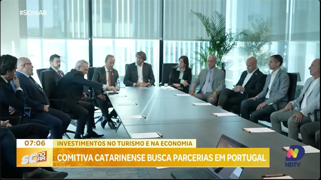 Comitiva de SC em Portugal busca investimentos no turismo e na economia