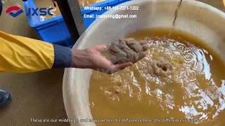 Preliminary gravity separation of gold ore in spiral chute