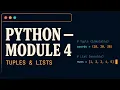 04 Lists Tuples Python Full Course 04 Lists TuplesModule 4 of the okpython series