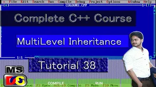 MultiLevel Inheritance C Tutorial For Beginners C Course