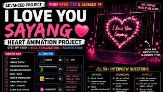 Build This Beautiful Heart Animation Full HTML CSS JavaScript Tutorial