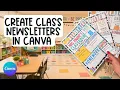 Create Classroom Newsletters in Canva to Use All Year Long Teacher Hacks and DIY