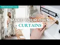 How to MAKE CURTAINS at HOME that look INCREDIBLE perfect pleat hack The DIY Mommy