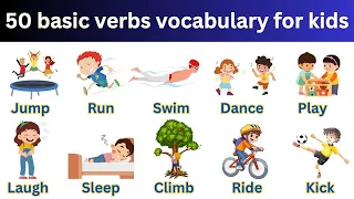 50 Common Verbs | Action Verbs in english for beginners #education #learning #actionverbs  #english