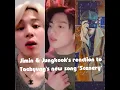Download Lagu BTS Jimin \u0026 Jungkook's reaction to 'Scenery' by V/Taehyung