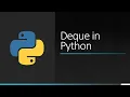 Deque in Python Python Programming