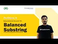 Problem A Balanced Substring Codeforces Education Round 113 Hitesh Tripathi