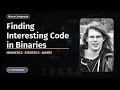 Pinpointing Interesting Code in Binaries Heuristics Statistics and Agents