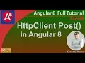 HttpClient Post in Angular 8 Angular 8 Tutorial in Hindi