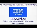 As 400 tutorial for Beginners DMPCLPGM command in CL Programs in i