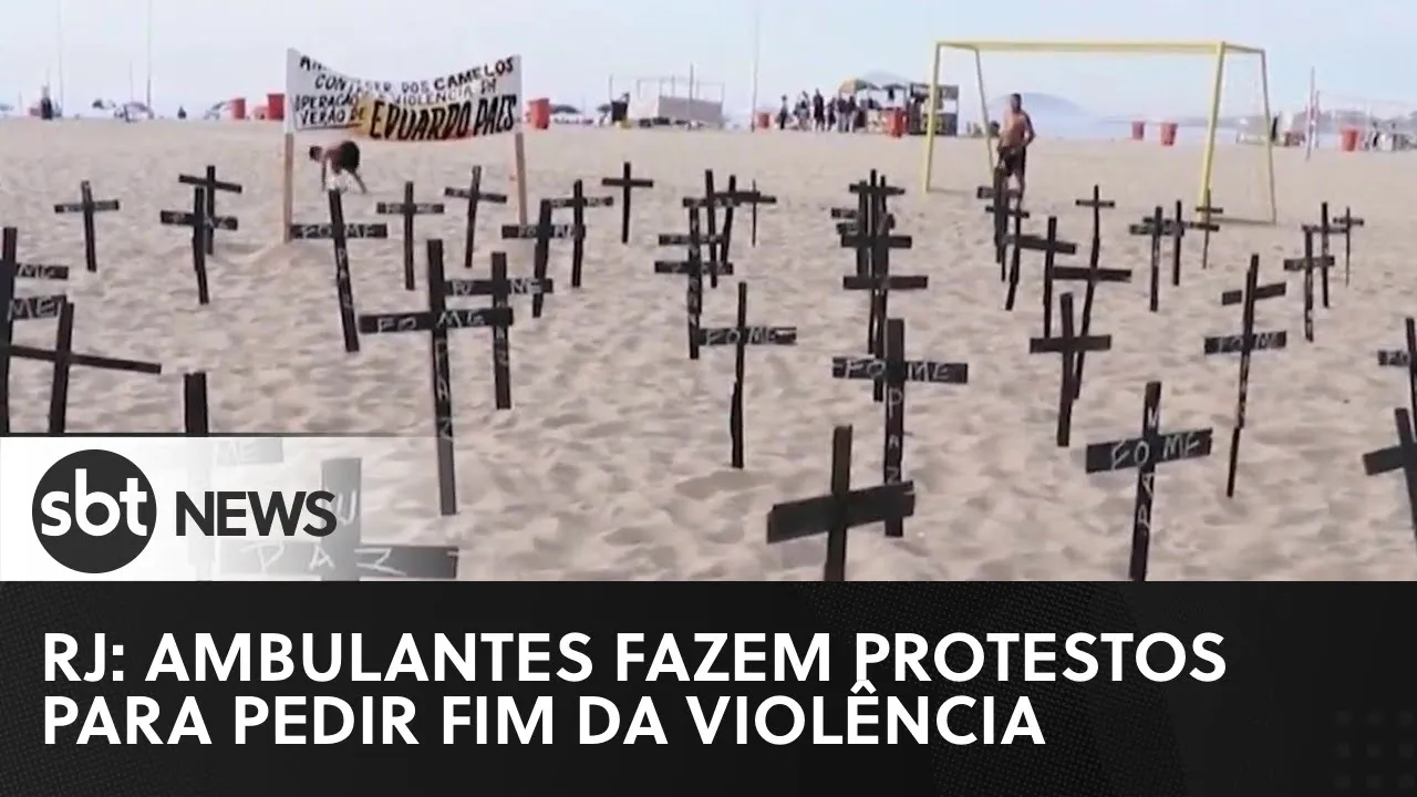 Ambulantes do Rio fazem protestos para pedir fim da violência | #SBTNewsnaTV (30/01/23)