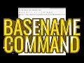 How to chomp off your url with the basename command in Linux