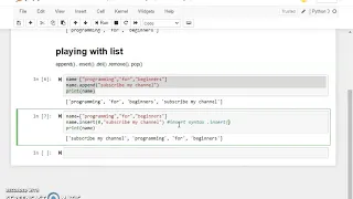 How to Append Insert DEL Remove Pop in List in Python 03 Lecture in Urdu Hindi