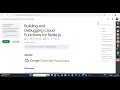 NEW 2025 Building and Debugging Cloud Functions for Node js Updated Lab Solution Arcade 2025