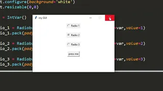 Radiobutton in tkinter methods and attributes tkinter tutorial in hindi Dynamic Coding
