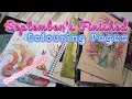 September Finished Adult Colouring Pages - What Have I Been Working On