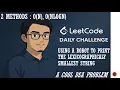 2434 Using a Robot to Print the Lexicographically Smallest String Leetcode Daily Challenge DSA