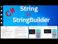 Difference Between String and Stringbuilder in C In Hindi