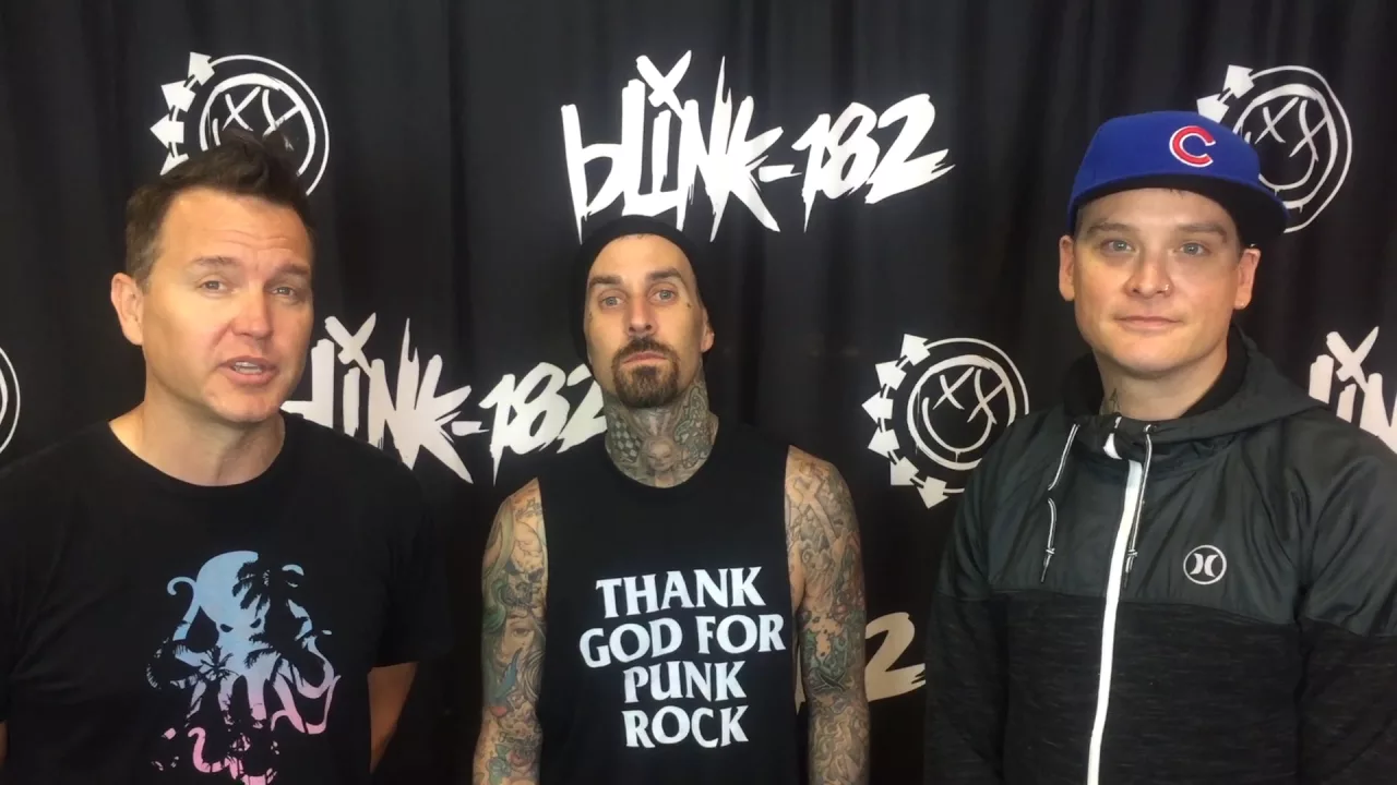 Blink-182 celebrate their first Official UK Number 1 album with California