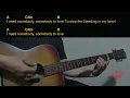 Parmalee - I Need Somebody Easy Guitar Chord & Lyrics (cover)