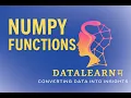 03 Numpy Part 3 Functions