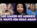 Chrisean leaks blueface address and threatens him AGAIN becomes who she said jaidyn was