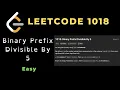 Binary Prefix Divisible By 5 Leetcode 1018 C