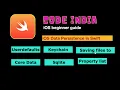 iOS beginner guide iOS Data Persistence in Swift UserDefaults Keychain Core Data SQLit