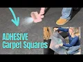 24 x 24 Peel and Stick Carpet Tiles Thin But Soft Easy DIY Install
