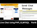 Send Chat Message - Chat Application using PHP Ajax Jquery