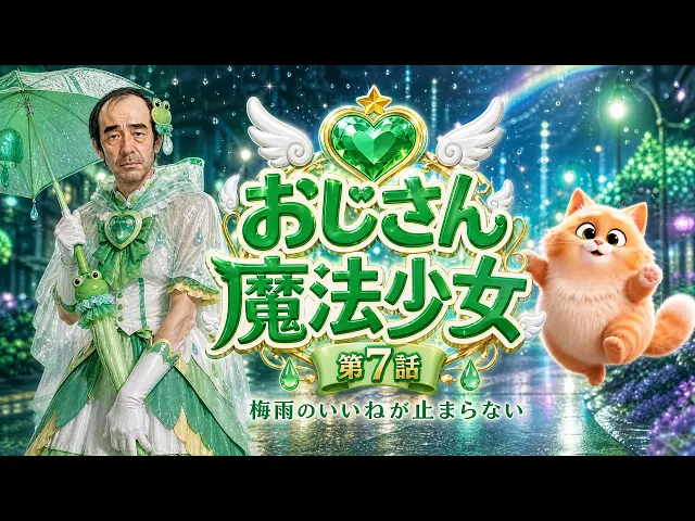 AIドラマ おじさん魔法少女 「梅雨のいいねがとまらない