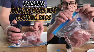 Reusable Vacuum Seal Bags for Sous Vide - MOMODA Sous Vide Cooking Bags Demo and Review