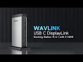 WAVLINK USB C DisplayLink Docking Station 15 in 1 with 3 MI