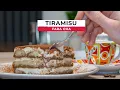 Lagu Tiramisu zonder eieren. Simpel tiramisu recept.